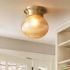 Valentina Modern Gold Flush Mount Ceiling Light