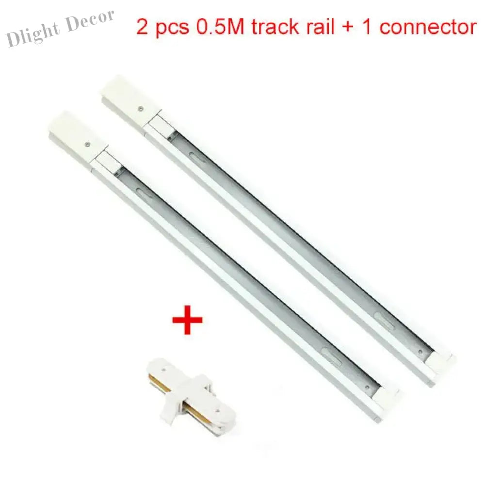 15W Modern Nordic Wooden LED Track Light - Ceiling Spotlight White Rail / Warm White 3000K ceiling light