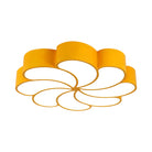 Elliana Modern Led Ceiling Light - Playful Orange & Yellow Spiral Design