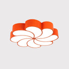 Elliana Modern Led Ceiling Light - Playful Orange & Yellow Spiral Design