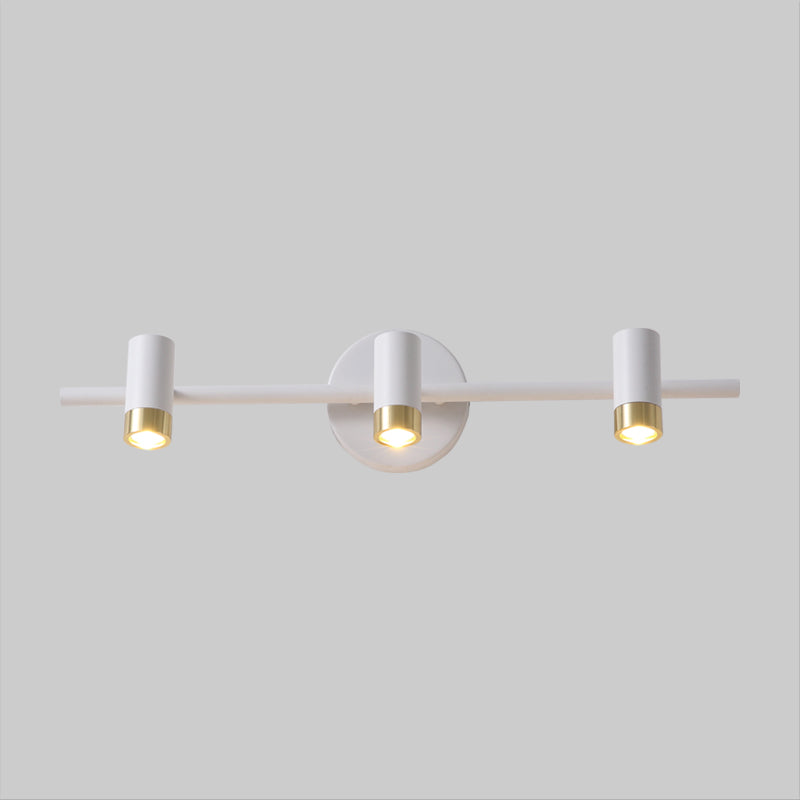 Leila Simplicity Meets Functionality: White 3 - Arm Led Vanity Light