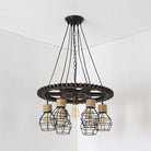 Cora Iron Antique Style Pendant Light - 5/7 - Head With Wire Guard