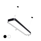 Amelia’s Elegant Rectangle Pendant: Modern Illumination In Black & White Pendant Lights