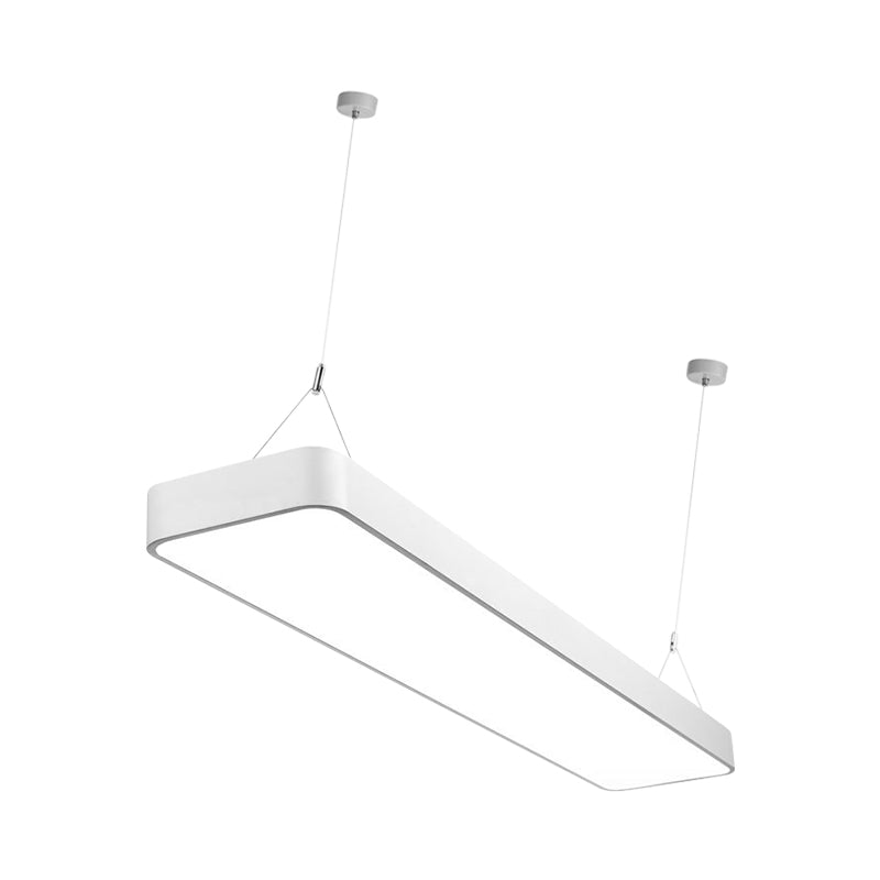 Amelia’s Elegant Rectangle Pendant: Modern Illumination In Black & White Pendant Lights