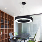 Avery’s Airy Ambiance: Minimalist Black Hoop Pendant Light Lighting