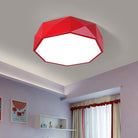 Brighten Your Space With Playful Colors: Acrylic Polygon Led Light Ceiling