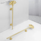 1PC Solid Brass Ginkgo Leaf Handle – Elegant Gold Furniture Knob for Cabinets Wardrobes and Cupboards 1 pc / CHINA