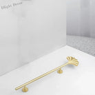 1PC Solid Brass Ginkgo Leaf Handle – Elegant Gold Furniture Knob for Cabinets Wardrobes and Cupboards 1 pc / CHINA