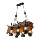 Embrace Coastal Charm With The Black Kerosene Chandelier Pendant Lighting