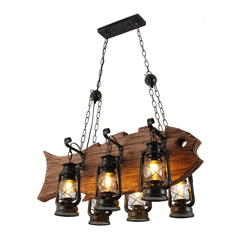 Embrace Coastal Charm With The Black Kerosene Chandelier Pendant Lighting