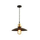 Industrial Pendant Light - Vintage Charm For Dining Rooms Black