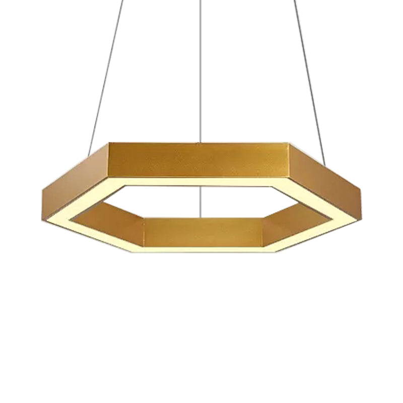 Jordyn Modern Gold Hexagon Pendant Light