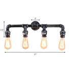 Eden Your Space With Industrial Charm: The 4 - Bulb Wall Sconce