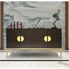 20cm Large Half-Round Brass Furniture Knobs – Wardrobe Handles and Cabinet Pulls Knobs