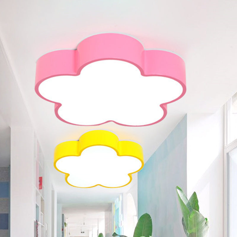 Blooming Delight: Dimmable Flower Led Ceiling Light For Kids