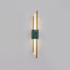 Fiona’s Modern Marble Sconce - Green Led Light With Sophisticated Style / 23.5’