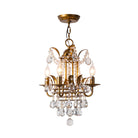 Gemma Elegance Meets Sparkling Brilliance: The Gold Crystal Drop Chandelier