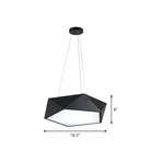 Avery’s Modern Chandelier: A Touch Of Sophistication For Your Office Black / 16.5’ White