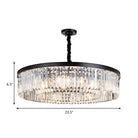 Emilia Modern Crystal Chandelier: Sparkling Elegance In Multiple Sizes (16’ 23.5’ 31.5’)