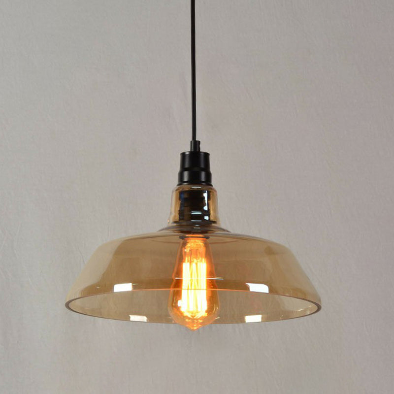 Madison Industrial Pendant: Vintage Charm In Multiple Colors (Clear Amber