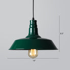 Industrial Iron Pendant Light (1 - Light) - Choose Your Size And Finish