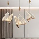 Art Deco Led Pendant Light - Butterfly Design For Bedroom Ambiance White Lighting