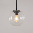 Modern Glass Orb Pendant: Stylish Lighting For Restaurants Black / 8’