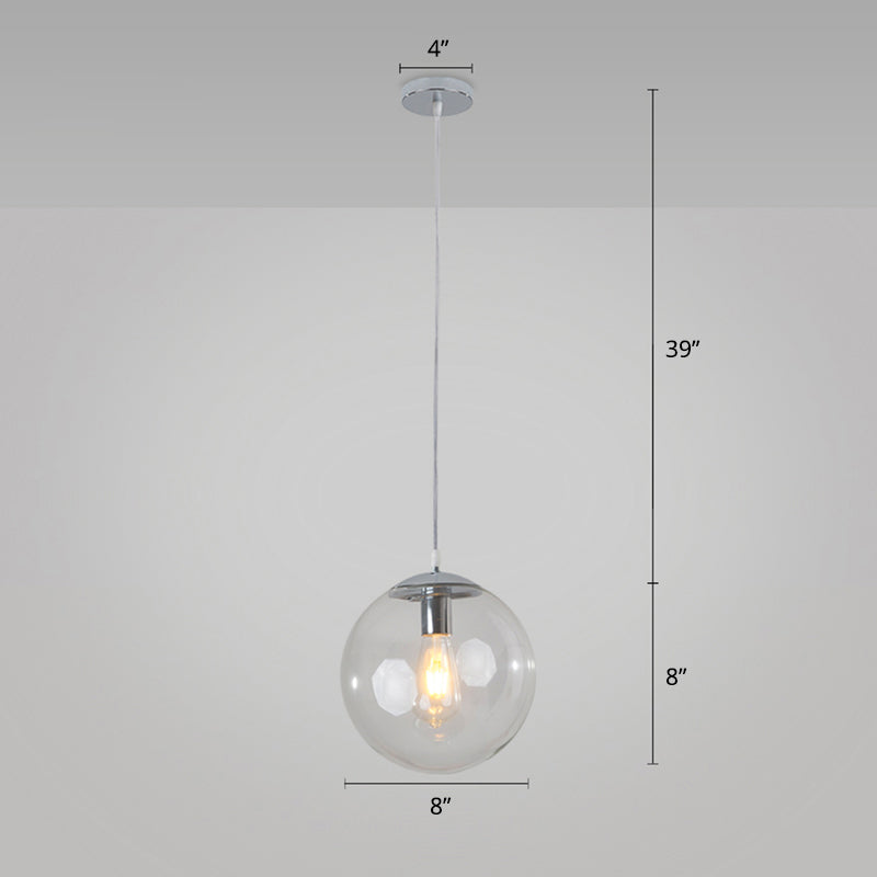 Modern Glass Orb Pendant: Stylish Lighting For Restaurants