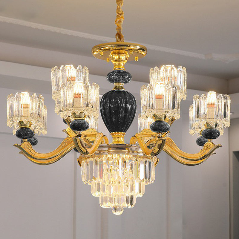 Astoria’s Prismatic Chandelier: Modern Elegance With Vintage Charm (Multiple Colors Sizes) 12 /