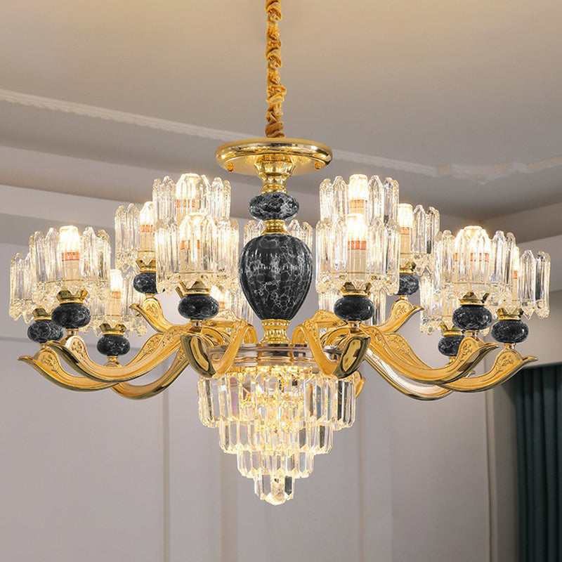 Astoria’s Prismatic Chandelier: Modern Elegance With Vintage Charm (Multiple Colors Sizes) 15 /