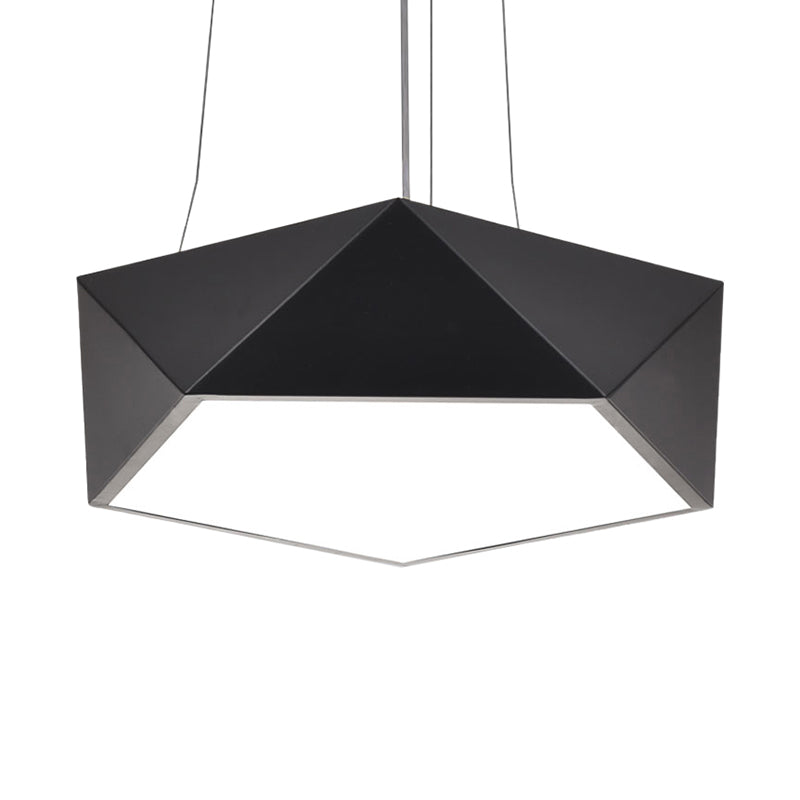 Anya’s Modern Black Pentagon Led Chandelier Pendant Lighting