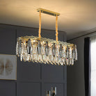 Brynlee Elegance Blooms: Crystal Leaf Pendant Light 10 / Clear Chandelier