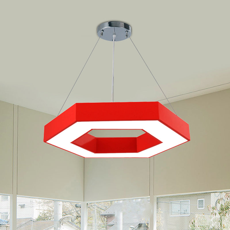 Stella’s Contemporary Led Honeycomb Pendant Light - Vibrant Green/Blue/Red In White/Warm/Natural