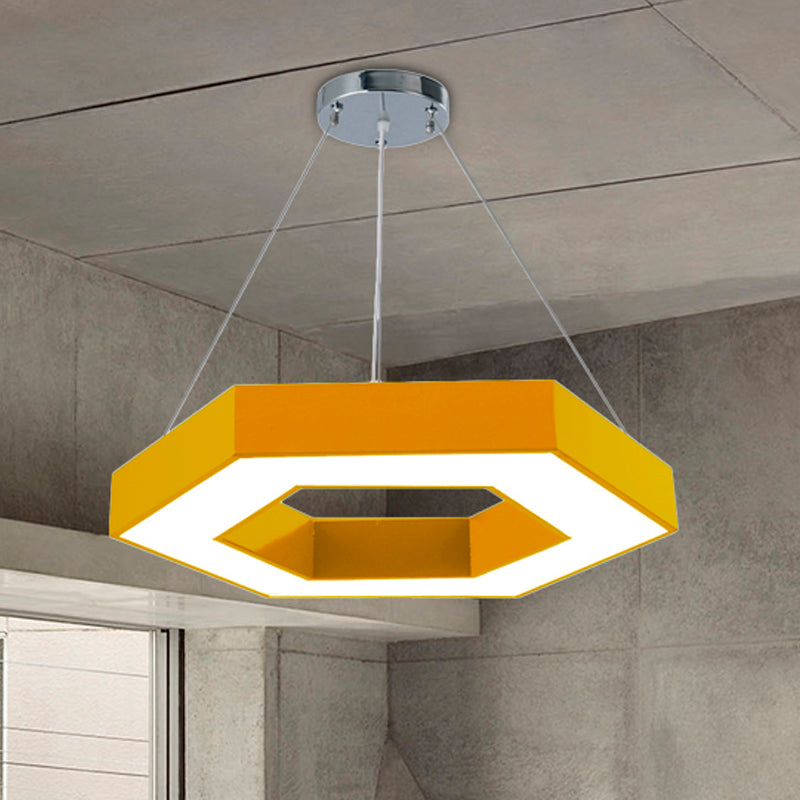 Stella’s Contemporary Led Honeycomb Pendant Light - Vibrant Green/Blue/Red In White/Warm/Natural