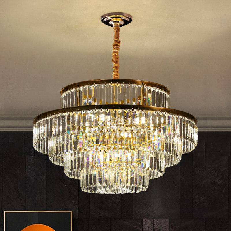 Claire’s Illuminating Crystal Pendant: Modern Elegance For Your Living Room