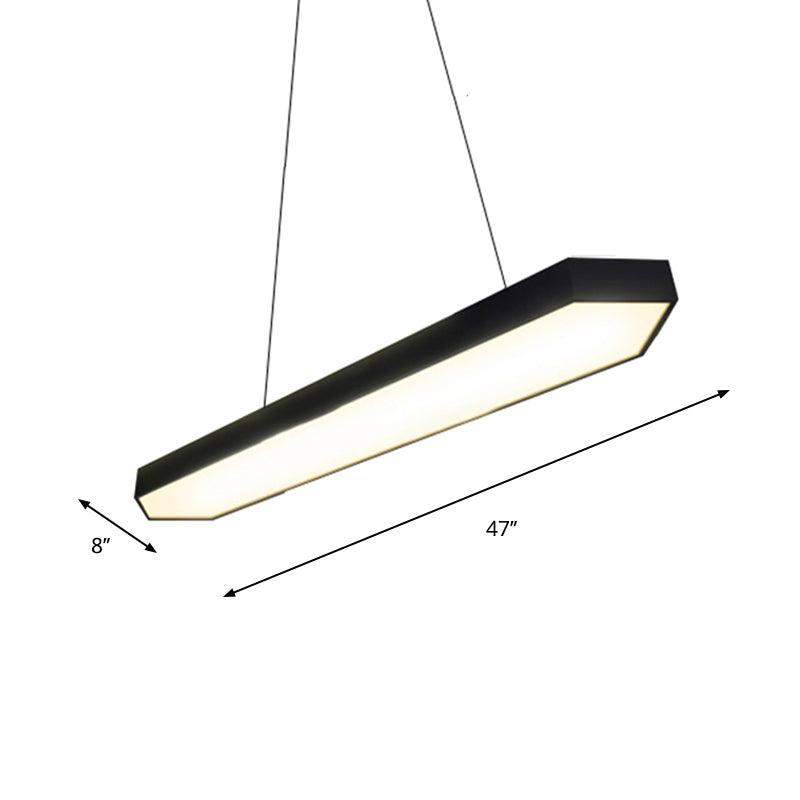 Karla Modern Linear Pendant: Customizable Led Light For Any Space