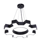 Cog & Glow: Modern Gear - Shaped Pendant Light For Gyms And More