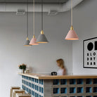 Modern Minimalism Meets Warmth: Concrete Pendant Lamp Pink