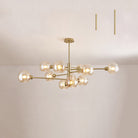 Astounding Sputnik: A Mid - Century Marvel For Modern Spaces 11 / Gold Cognac Ceiling Light