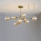 Astounding Sputnik: A Mid - Century Marvel For Modern Spaces 9 / Gold Cognac Ceiling Light