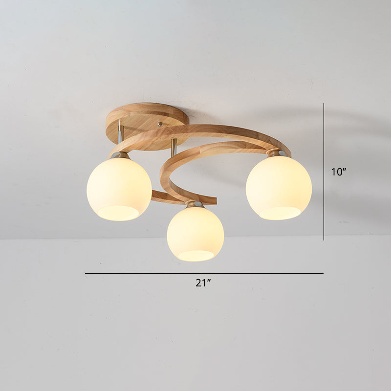 Ethan’s Modern Semi - Flush Chandelier: Warm Lighting And Rustic Charm For Your Bedroom