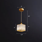 Gemma Elegance Meets Sparkling Brilliance: The Gold Prismatic Crystal Pendant Lamp