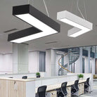 Alexandra Modern V - Shape Ceiling Light - Led Flush Mount In Black Or White Pendant Lighting