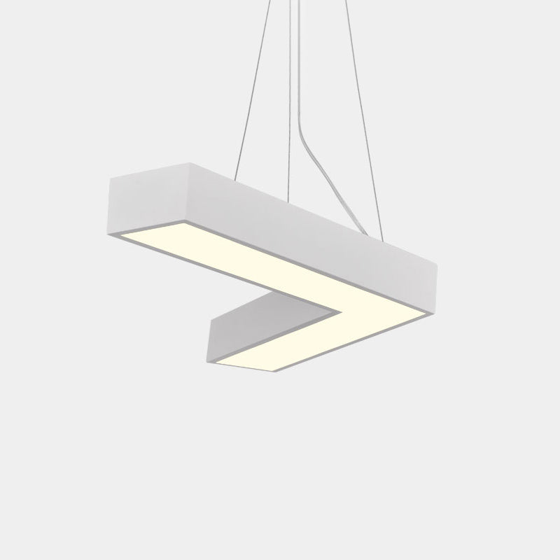 Alexandra Modern V - Shape Ceiling Light - Led Flush Mount In Black Or White / 14’ Warm Pendant