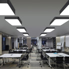 Axel’s Modern Led Ceiling Light - Square Design In Multiple Sizes Black / 23.5’ White