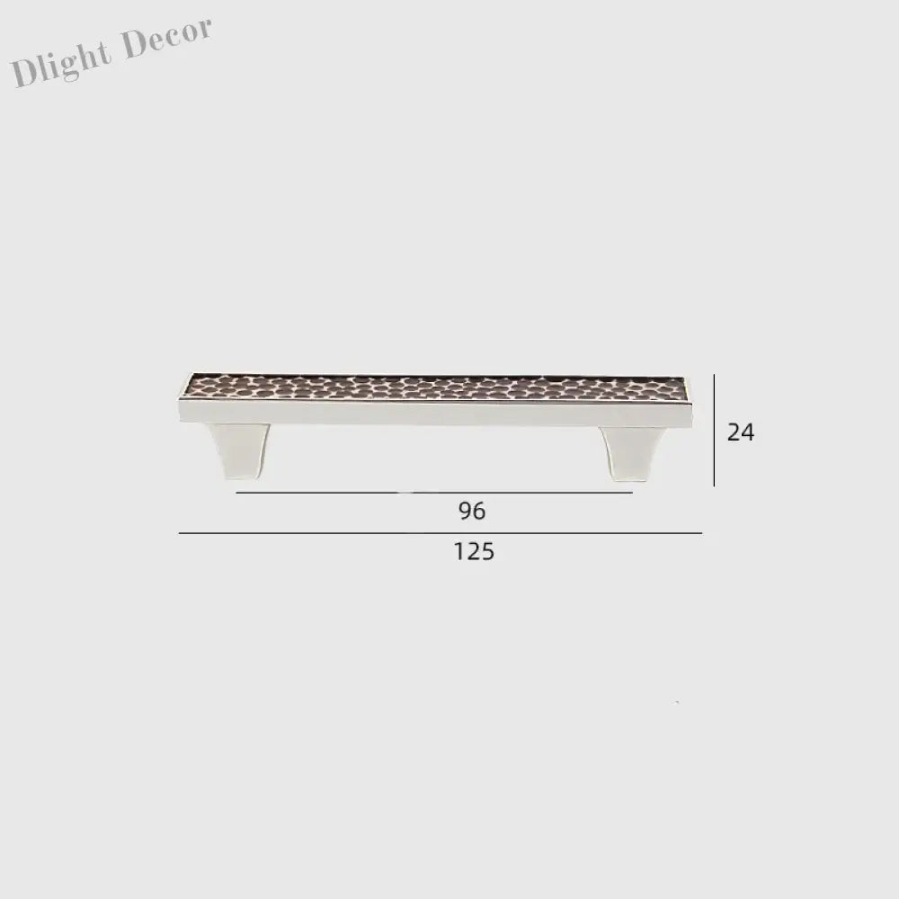 24K Gold and Hammered Brass Furniture Handles – Textured Cabinet Knobs and Pulls in Antique Silver and Old-Silver