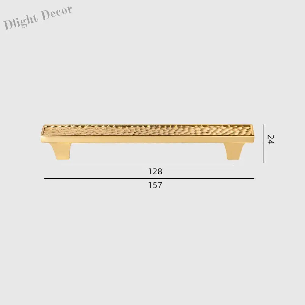 24K Gold and Hammered Brass Furniture Handles – Textured Cabinet Knobs and Pulls in Antique Silver and Old-Silver