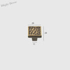 24K Gold and Hammered Brass Furniture Handles – Textured Cabinet Knobs and Pulls in Antique Silver and Old-Silver