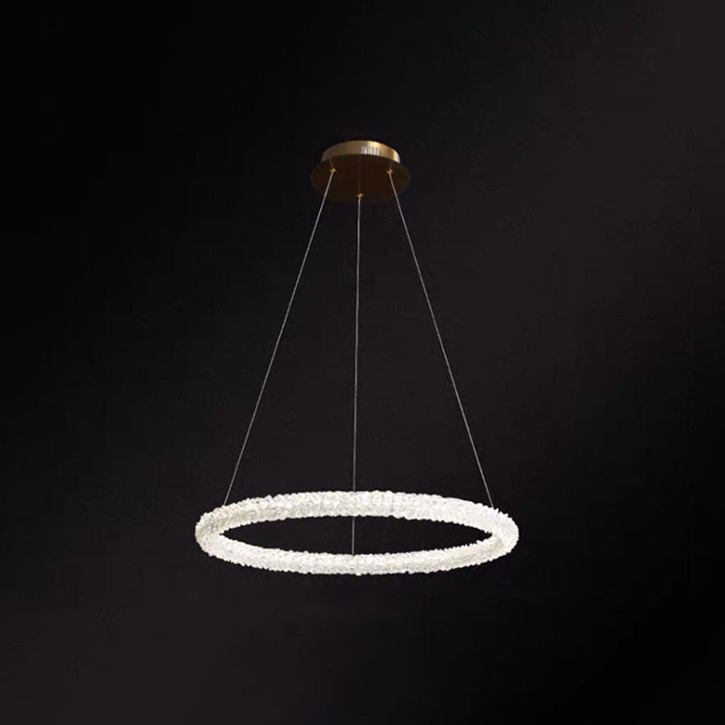 Diana - Modern Crystal Circle Chandelier (Choose Your Size & Tiers) Clear / 16’ Circline