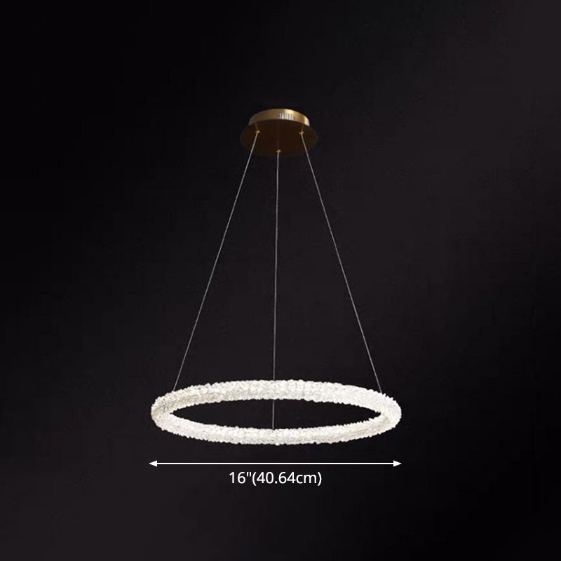 Diana - Modern Crystal Circle Chandelier (Choose Your Size & Tiers)